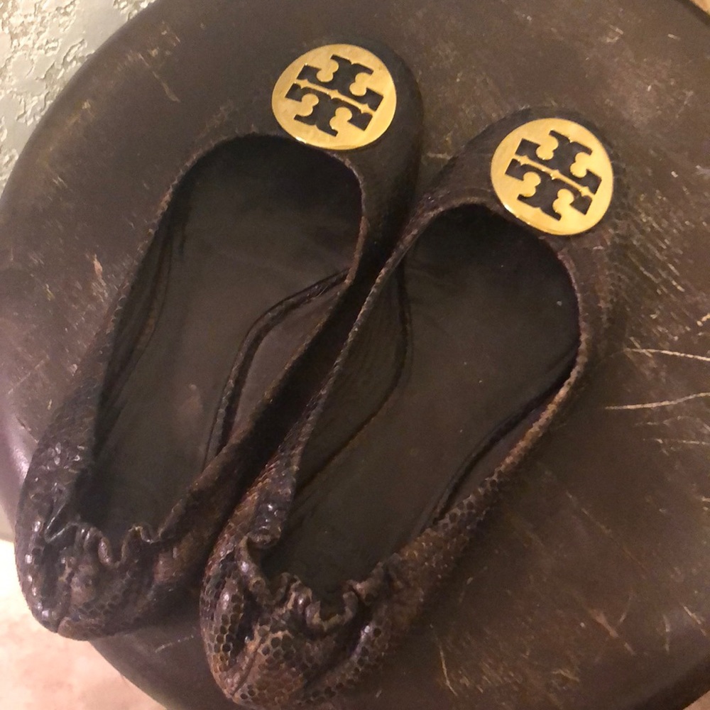 Tory Burch SnakeSkin Ballet Flats
